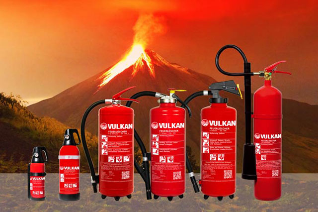 Verkauf von Feuerlöschern der Firma Vulkan und Warnmeldern Verkauf von Feuerlöschern der Firma Vulkan und Warnmeldern